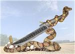 WLD28818 Venom Knife Rattle Snake